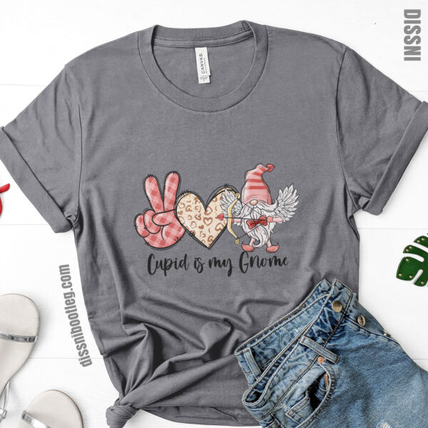 cupid is my gnome dark heather