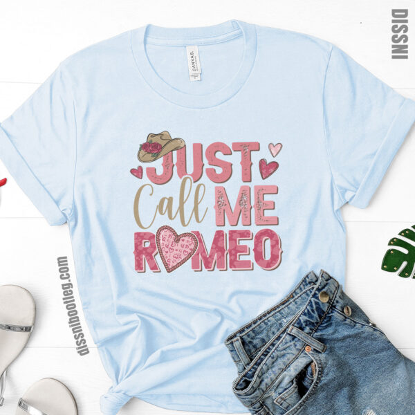 howdy valetine just call me romeo light blue